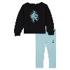 Jordan W J Brooklyn Fleece Leggings Set Baby 2-piece Set In Blue
