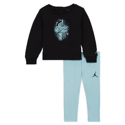 Jordan W J Brooklyn Fleece Leggings Set Baby 2-piece Set In Blue