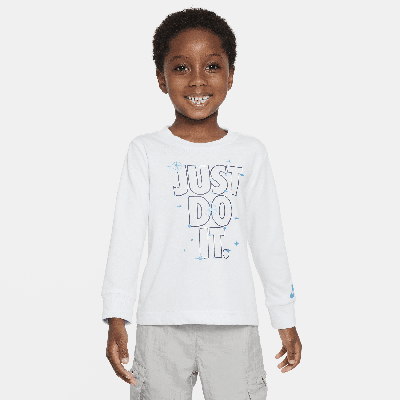 Nike Babies' Shine Long Sleeve Tee Toddler T-shirt In Blue