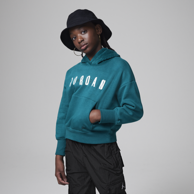 Jordan Soft Touch Mixed Pullover Hoodie Big Kids Hoodie In Green