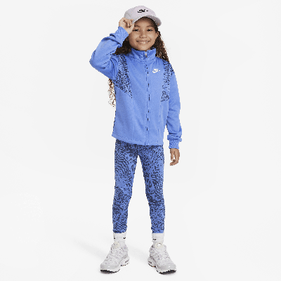Nike "home Swoosh Home" Track Set Little Kids Tracksuit In Blue