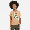 Nike Puzzle "just Do It" Tee Little Kids T-shirt In Brown