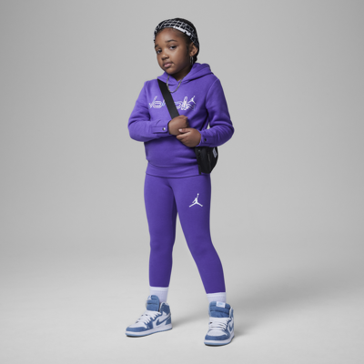 Jordan Take Flight Leggings Set Little Kids 2-piece Set In Purple