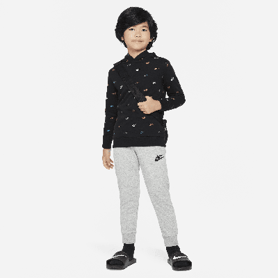 Nike Little Kids' Monogram Hoodie And Pants Set In Grey