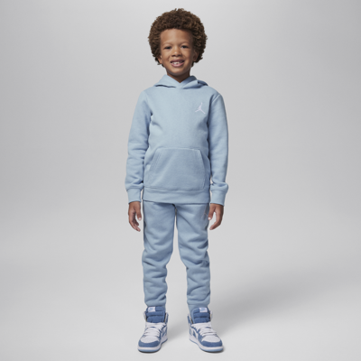 Jordan Mj Essentials Fleece Pullover Set Little Kids 2-piece Hoodie Set In Blue
