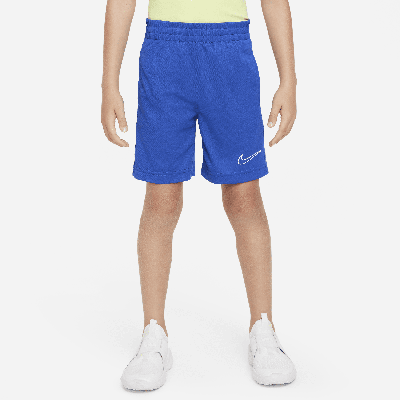 Nike Dri-fit Academy Little Kids' Shorts In Blue