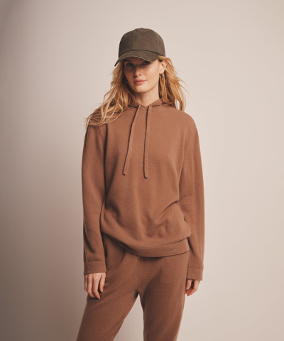 Naadam Off-duty Cashmere Hoodie In Toffee Brown