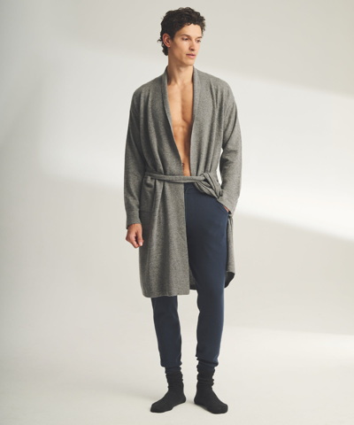 Naadam Long Cashmere Robe In Medium Gray