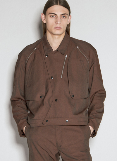 Kiko Kostadinov Tonino Utility Jacket Brown Sparrow – Très Bien