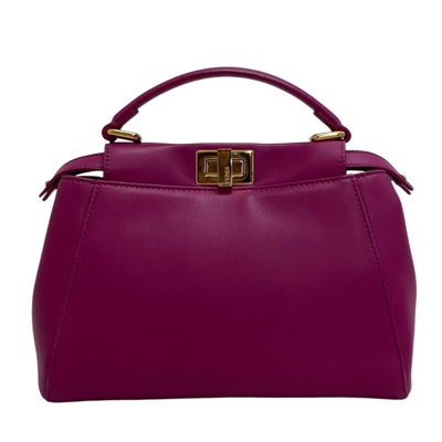 Fendi Pink Leather Shoulder Bag ()