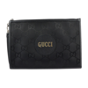 GUCCI GUCCI BLACK SYNTHETIC CLUTCH BAG (PRE-OWNED)