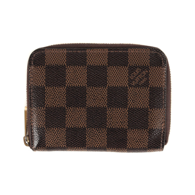 Pre-owned Louis Vuitton Porte Monnaie Zippy Brown Leather Wallet  ()