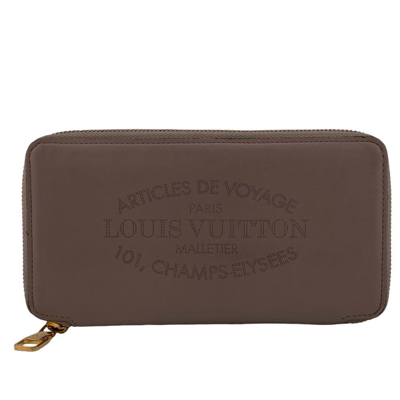 Pre-owned Louis Vuitton Zippy Beige Leather Wallet  ()