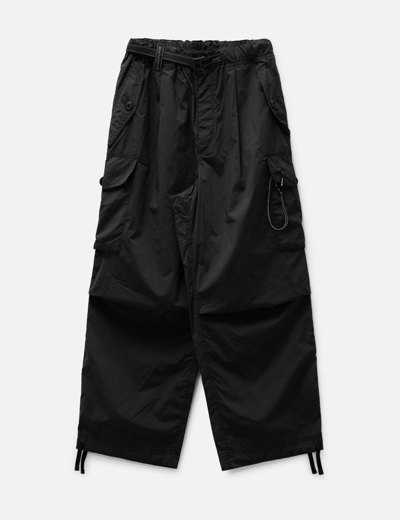 And Wander Oversized Cargo Trousers 2 In Black