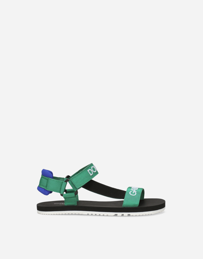 Dolce & Gabbana Kids' Gros-grain Sandals In Multicolor