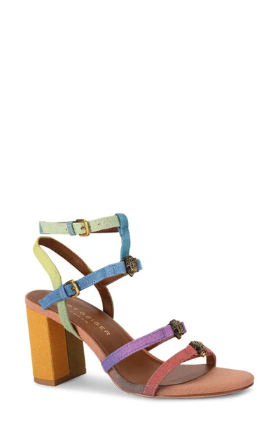 Kurt Geiger Women's Hampton Block Heel Gladiator Sandals In Multi