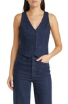 Paige Antonella Vest In Edinburgh In Blue