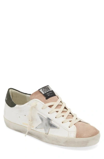 Golden Goose Super-star Low Top Sneaker In White/silver