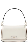 Kate Spade Hudson Colorblock Pebbled Leather Satchel In Parchment Multi