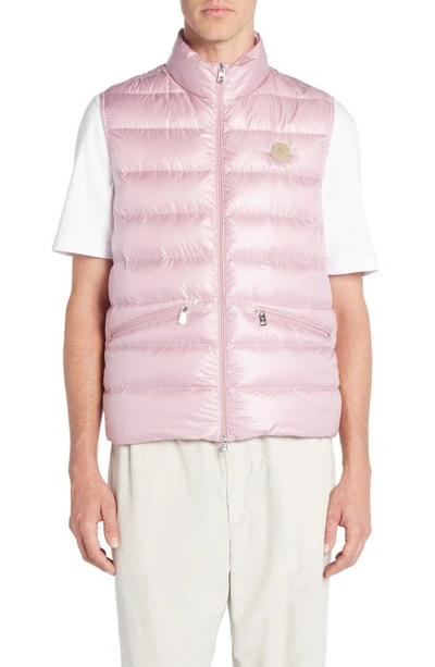 Moncler Lechtal Down Puffer Vest In Dawn Pink
