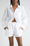 ALEXANDER WANG ALEXANDER WANG OVERSIZE BOYFRIEND BUTTON-UP SHIRT