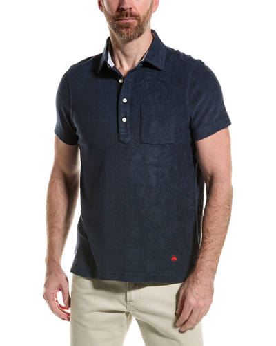 Brooks Brothers Terry Cloth Polo Shirt In Blue