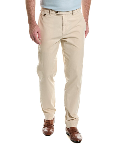 Brooks Brothers Milano Fit Pant In Brown
