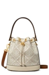 Tory Burch T Monogram Bucket Bag In Green