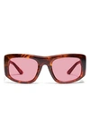 QUAY X GUIZIO UNIFORM 53MM SQUARE SUNGLASSES