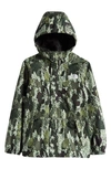 The North Face Boys Antora Rain Jacket In Misty Sage Generative Camo