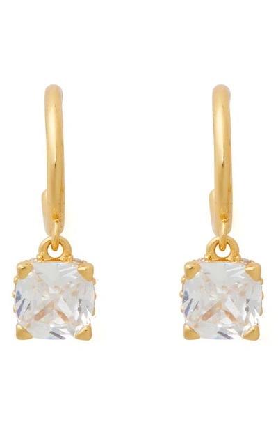 Kate Spade Little Luxuries Cubic Zirconia Pendant Necklace In Clear Gold