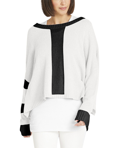 Planet Armed Sweater In White