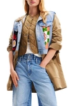 Desigual Chaq Yale 2-in-1 Hooded Jacket In Green