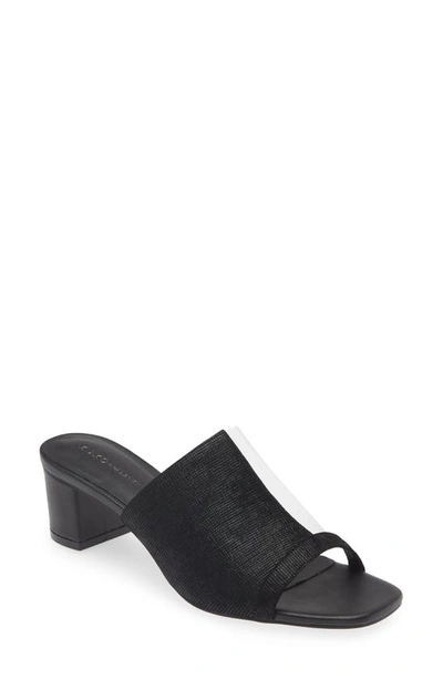 Koko + Palenki Lyrics Slide Sandal In Black Leather