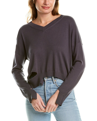 Planet Ripped Sweater In Grey
