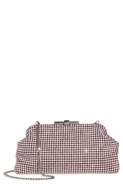 Reiss Adaline Crystal Embellished Clutch In Pale Pink