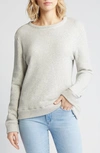 Loveappella Crewneck Cotton Sweatshirt In Gray