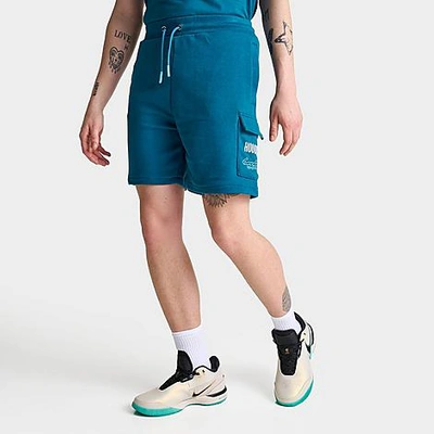 Hoodrich Men's Og Splatter Cargo Shorts In Legion Blue/white/radiance Blue