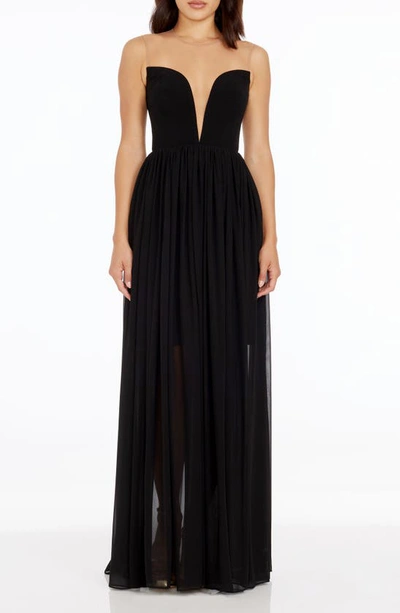 Dress The Population Eleanor Gown In Black