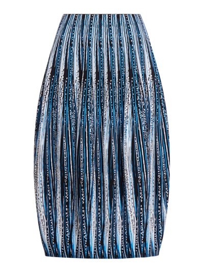 Bottega Veneta Jacquard Skirt In Blue