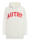Autry Oversized Sweatshirt With Hood In Nude & Neutrals