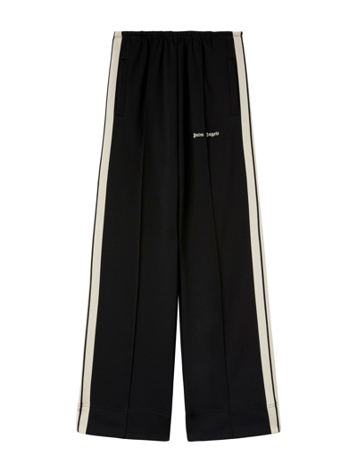 Palm Angels Sports Trousers With Side Stripes In Black
