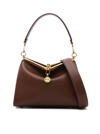 Etro Medium Leather Sailing Tote Bag In Brown