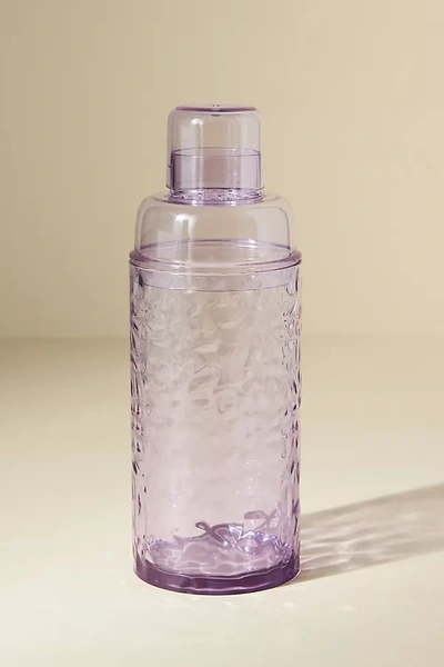 Anthropologie Lucia Acrylic Cocktail Shaker In Purple