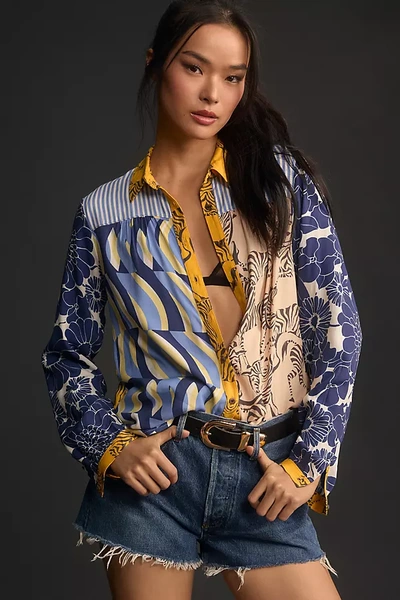 Maeve The Paz Buttondown Shirt By  In Yellow