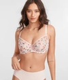 Skarlett Blue Spellbound Side Support Bra In Watercolor Floral