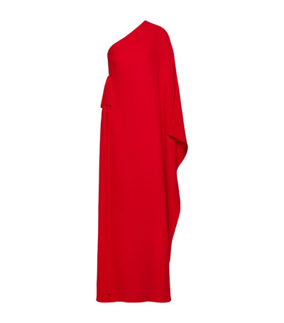 Valentino Silk Tie-detail Gown In Multi