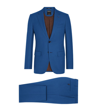 Zegna Oasi Cashmere 2-piece Suit In Utility Blue