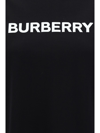 Burberry Black T-shirt With Bold Logo Design In Black