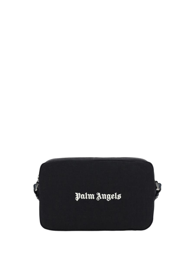 Palm Angels Shoulder Bags In Black White
